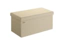 Casaria Sitzbank mit Stauraum Beige Faltbar Gepolstert Bild 2