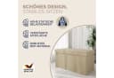 Casaria Sitzbank mit Stauraum Beige Faltbar Gepolstert Bild 3