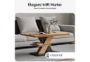 Casaria Couchtisch Detroit Modern Grau mit 2 Ablagen Bild 1