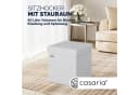 Casaria Sitzhocker mit Stauraum Weiß Faltbar Kunstleder Gepolstert Bild 1