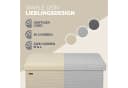 Casaria Sitzbank Cord Beige Faltbar mit Stauraum Bild 4