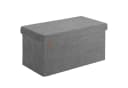 Casaria Sitzbank Cord Anthrazit Faltbar mit Stauraum Bild 2