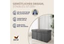 Casaria Sitzbank Cord Anthrazit Faltbar mit Stauraum Bild 3