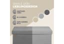 Casaria Sitzbank Cord Anthrazit Faltbar mit Stauraum Bild 4