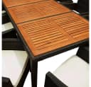 Casaria Garten-Essgruppe Palermo 9-tlg. Polyrattan Akazie Holz Bild 1