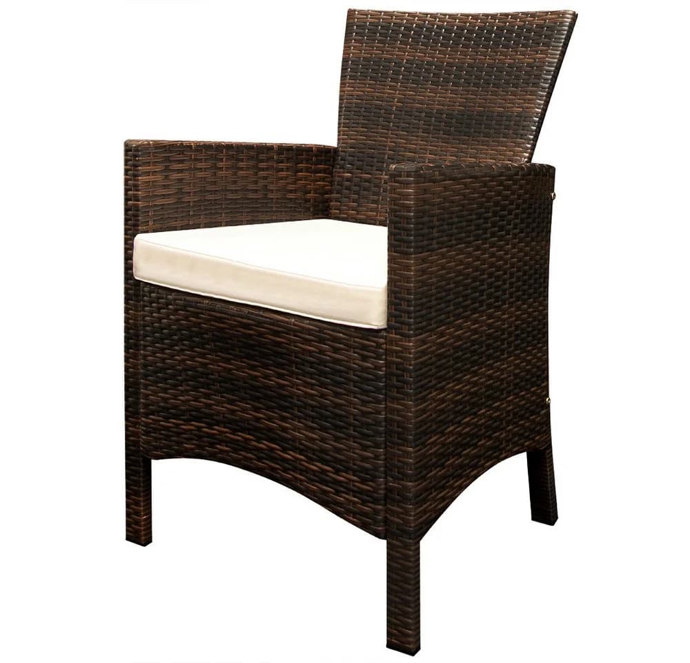 Casaria Garten-Essgruppe Palermo 9-tlg. Polyrattan Akazie Holz - Bild 5