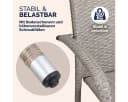 Casaria Gartenstuhl Stapelbar Wetterfest Polyrattan Outdoor Bild 1