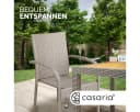 Casaria Gartenstuhl Stapelbar Wetterfest Polyrattan Outdoor Bild 3