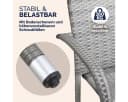 Casaria Gartenstuhl Stapelbar Wetterfest Polyrattan Outdoor 160kg Garten Terrasse Balkon Bild 1