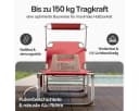 Casaria Gartenliege Ibiza 2er Set mit Dach klappbar Rot Bild 5