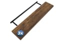 Casaria Wandregal Dunkle Eiche 110cm Bild 2