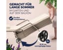 Casaria Gartenliege 2er Set Polyrattan mit Rollen & verstellbarer Lehne Bild 4