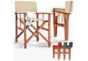 Casaria Regiestuhl Klappbar FSC® Eukalyptusholz Beige Bild 2