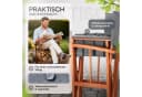 Casaria Regiestuhl Klappbar Gepolstert FSC® Eukalyptusholz Grau Bild 4