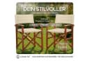Casaria Regiestuhl Klappbar Gepolstert FSC® Eukalyptus Beige Bild 1