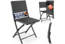 Casaria Klappstuhl 2er Set Anthrazit Polyrattan 120kg Belastbarkeit Bild 2