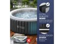 Casaria aufblasbarer Whirlpool 6 Personen Schwarz Grau PVC Bild 4