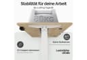 Casaria Elektrischer L-Schreibtisch Beige Höhenverstellbar Bild 3