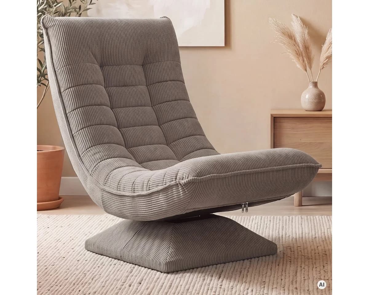 Casaria Relaxsessel Aberdeen Cord Klappbar 150kg Belastbarkeit - Bild 2
