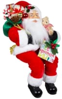 Christmas Paradise Weihnachtsmann Kantenhocker 45cm Dekofigur Rot Bild 2