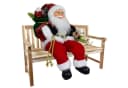 Christmas Paradise Weihnachtsmann Rasmus 45cm sitzend Dekofigur rot Bild 2