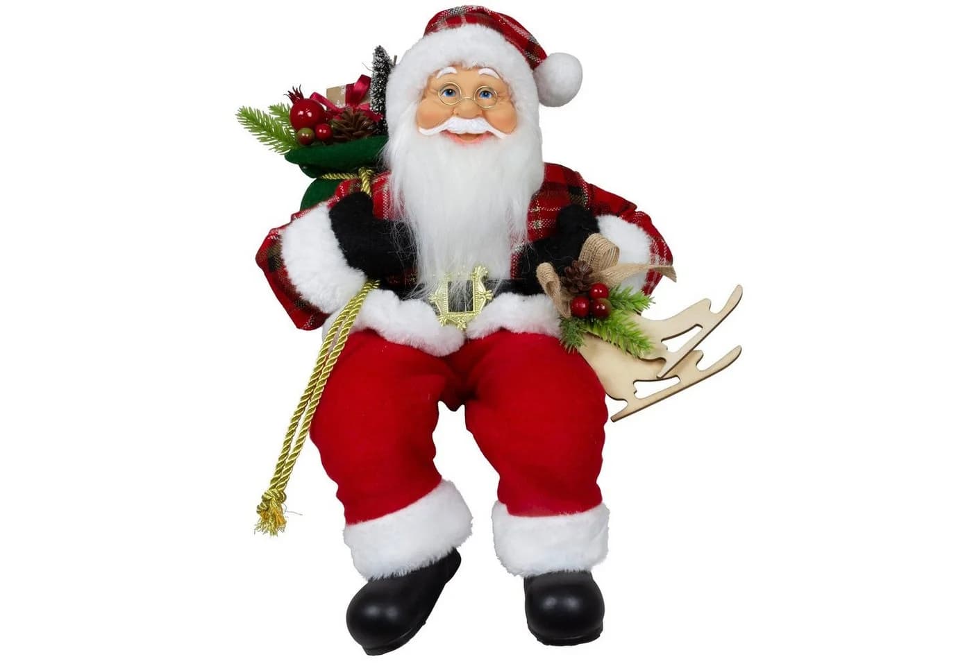 Christmas Paradise Weihnachtsmann Rasmus 45cm sitzend Dekofigur rot - Bild 3