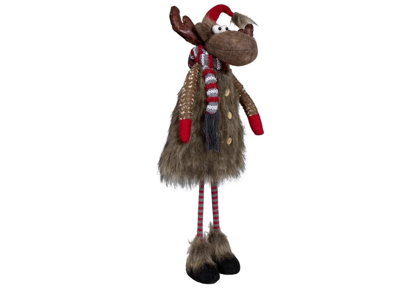 Christmas Paradise Weihnachtsfigur Elch 72cm/84cm stehend braun