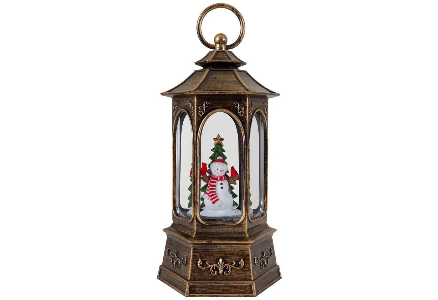 Weihnachtslaterne aus Kunststoff in Bronze - Bild 3