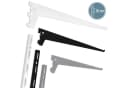 ib style Wandregal 2er Set Regalbodenträger Regalträger 1-reihig 25cm weiß Bild 2