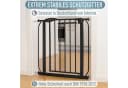 ib style Türschutzgitter Berrin ohne Bohren 58-66 cm schwarz Bild 1