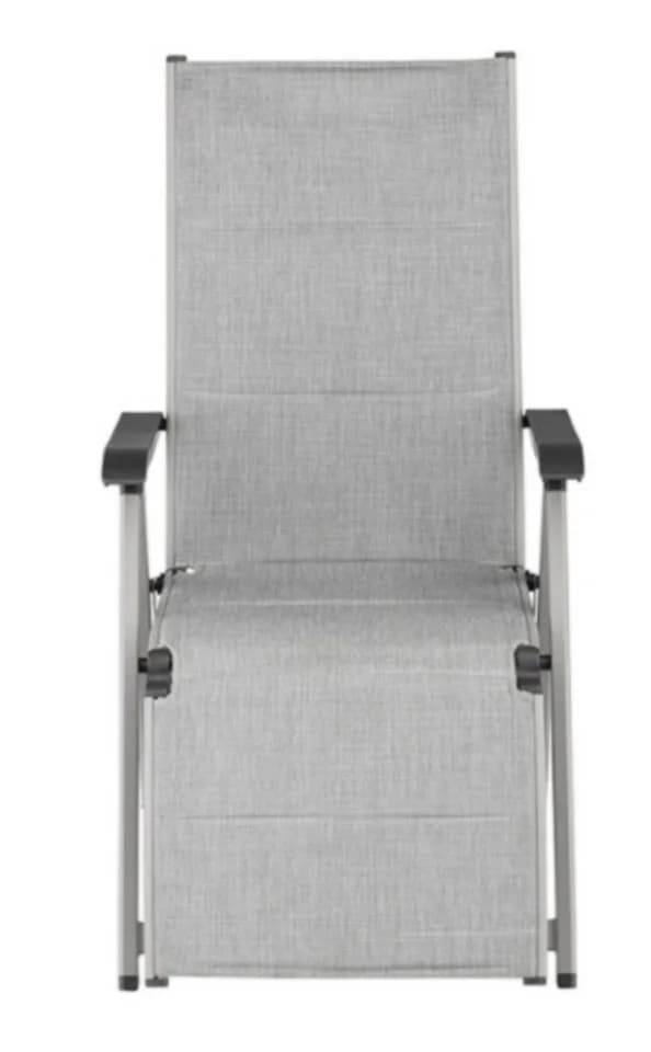 KETTLER Relaxsessel BasicPlus Padded Silber Hellgrau