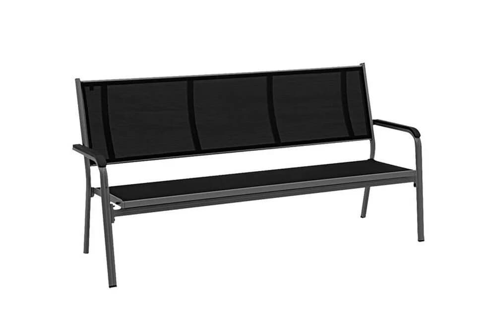 KETTLER Gartenbank BasicPlus 3er-Bank Anthrazit Aluminium - Bild 2