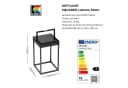 Kettler LED Laterne eckig offen Schwarz Bild 3