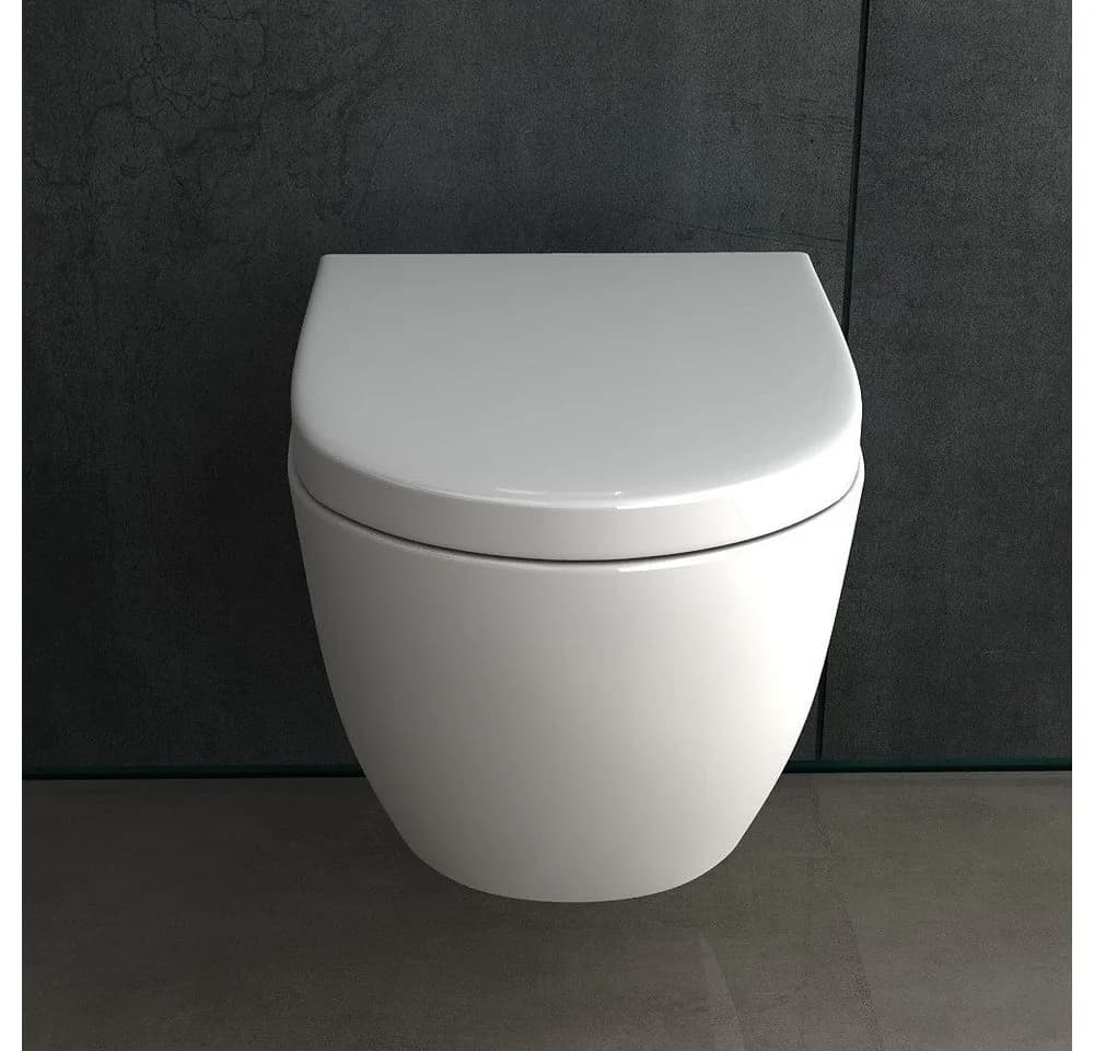 Alpenberger Hänge-WC Komplettset Weiß mit Softclose-Sitz