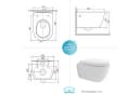 Alpenberger Hänge-WC Komplettset Weiß mit Softclose-Sitz Bild 5