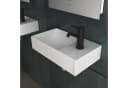Alpenberger Keramik Miniwaschbecken Weiß Hängewaschbecken Eckig Bild 2