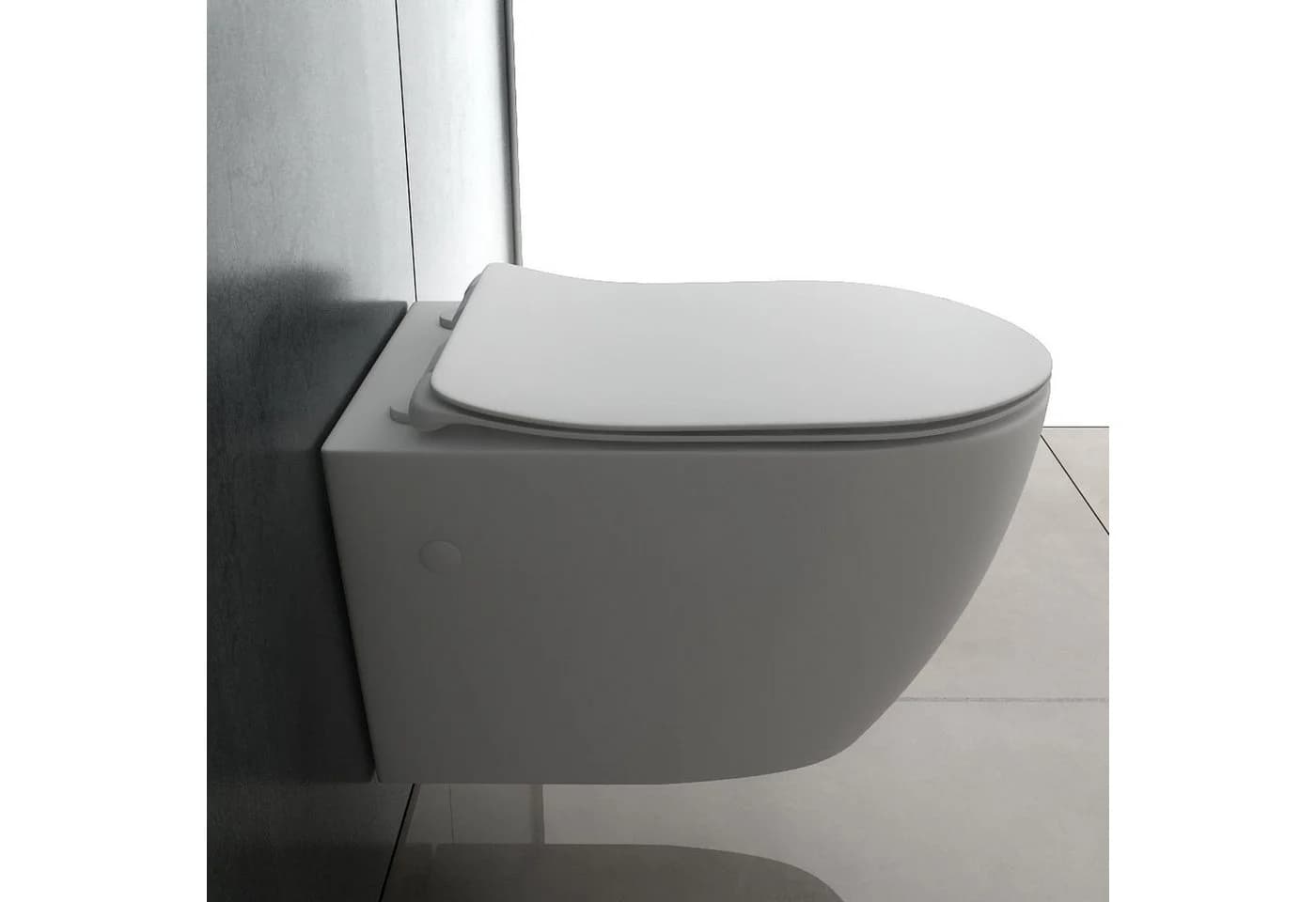 Alpenberger Wand-WC spülrandlos mit Absenkautomatik Weiß - Bild 4