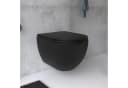 Alpenberger Hänge-WC Schwarz Matt Spülrandlos mit Nano & Soft-Close Bild 1
