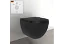 Alpenberger Hänge-WC Schwarz Matt Spülrandlos mit Nano & Soft-Close Bild 2