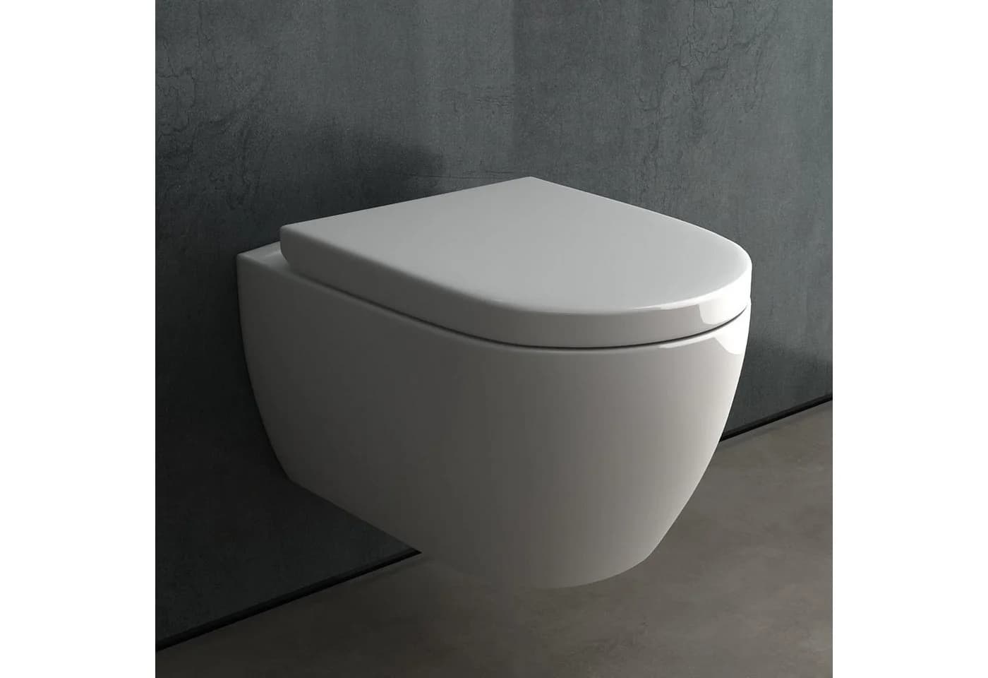 Alpenberger Wand-WC mit Bidet-Funktion und Absenkautomatik Weiß - Bild 2