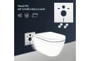 Alpenberger Wand WC Spülrandlos mit Absenkautomatik - Weiß Keramik Set Bild 5