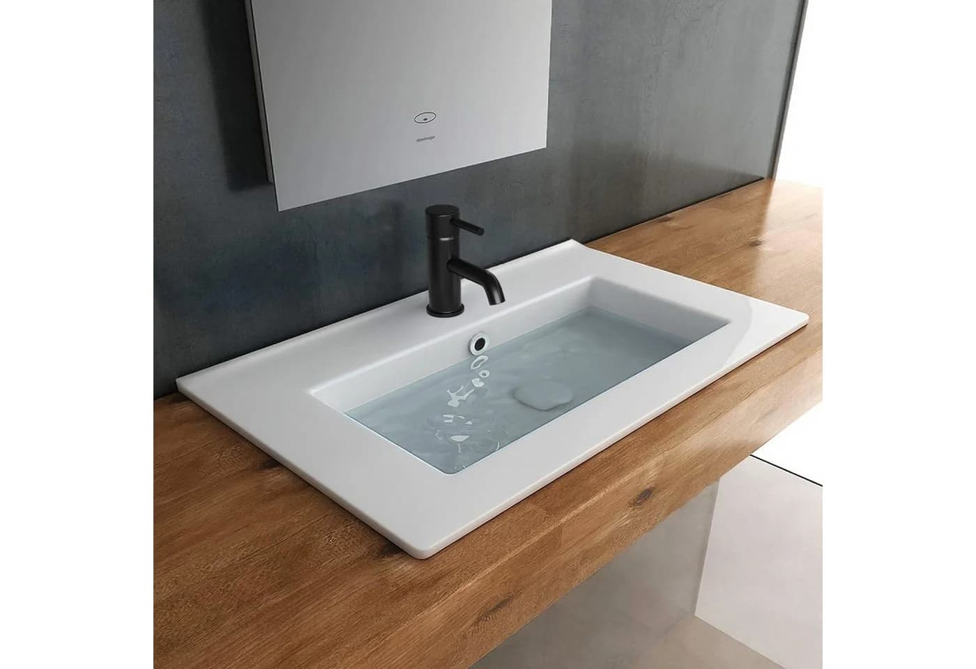 Alpenberger Einbauwaschbecken Eckig Nano-Beschichtung - Bild 2