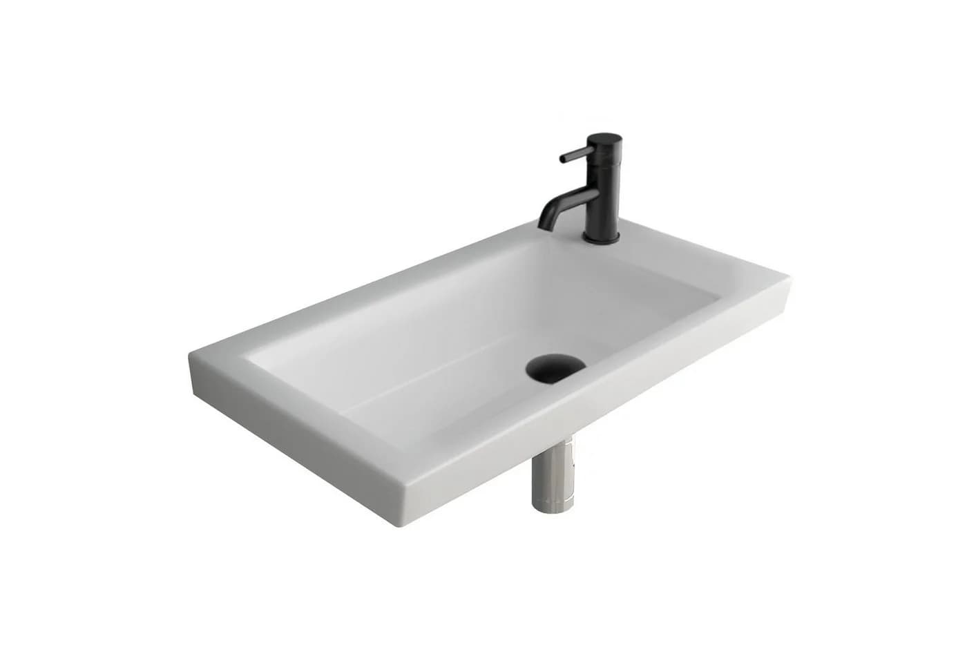 Alpenberger Aufsatzwaschbecken Weiß Keramik 60 cm - Bild 2