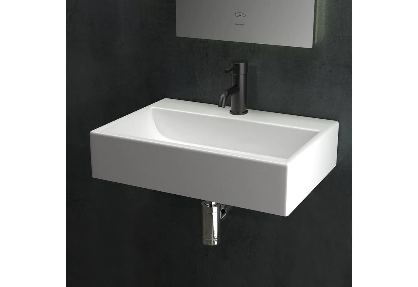 Alpenberger Keramik-Waschbecken Nano-Beschichtet Weiß Aufsatzwaschbecken - Bild 5