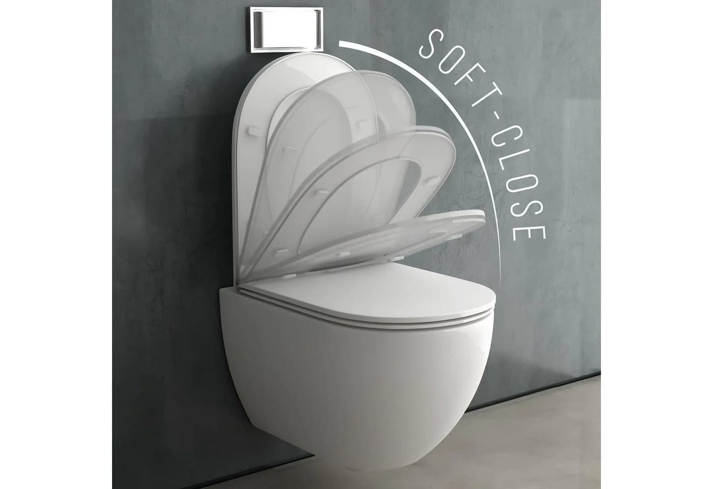 Alpenberger Dusch-WC Wandhängend Spülrandlos mit Bidet-Funktion - Bild 4