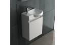 Alpenberger Gäste WC Möbel Set mit Keramik Waschbecken Weiß Bild 1
