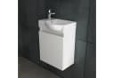 Alpenberger Gäste WC Möbel Set mit Keramik Waschbecken Weiß Bild 2