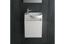 Alpenberger Gäste WC Möbel Set mit Keramik Waschbecken Weiß Bild 3