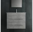 Alpenberger Waschbecken mit Unterschrank 60 cm Grau Bild 1