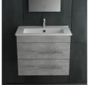 Alpenberger Waschbecken mit Unterschrank 60 cm Grau Bild 2